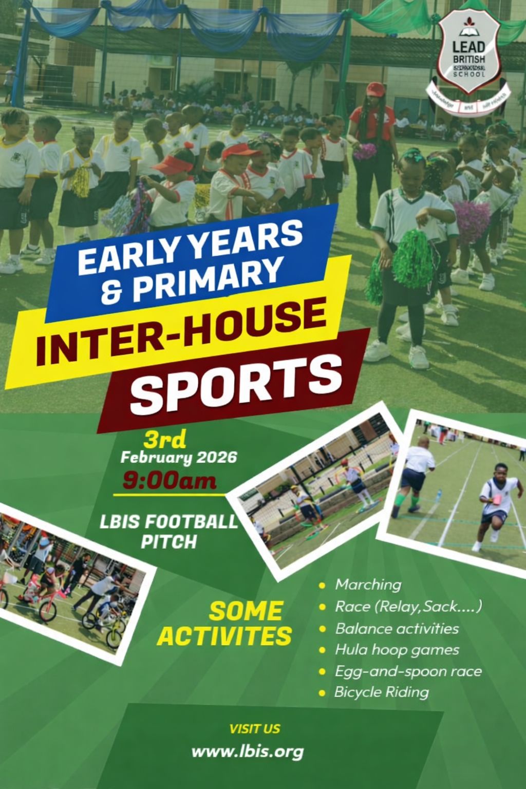 LBIS Primary School/Early Years Inter House Sport 2026